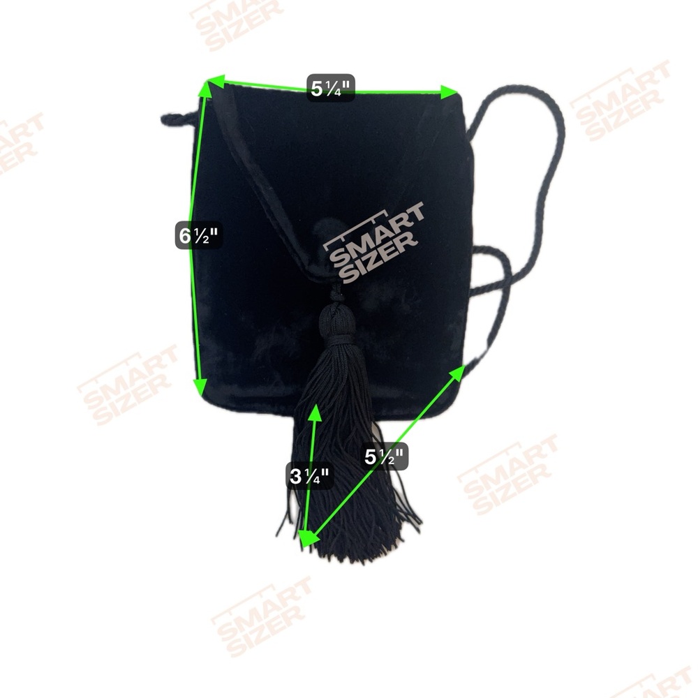 Armani Black Velvet Crossbody Bag - Picture 7 of 7